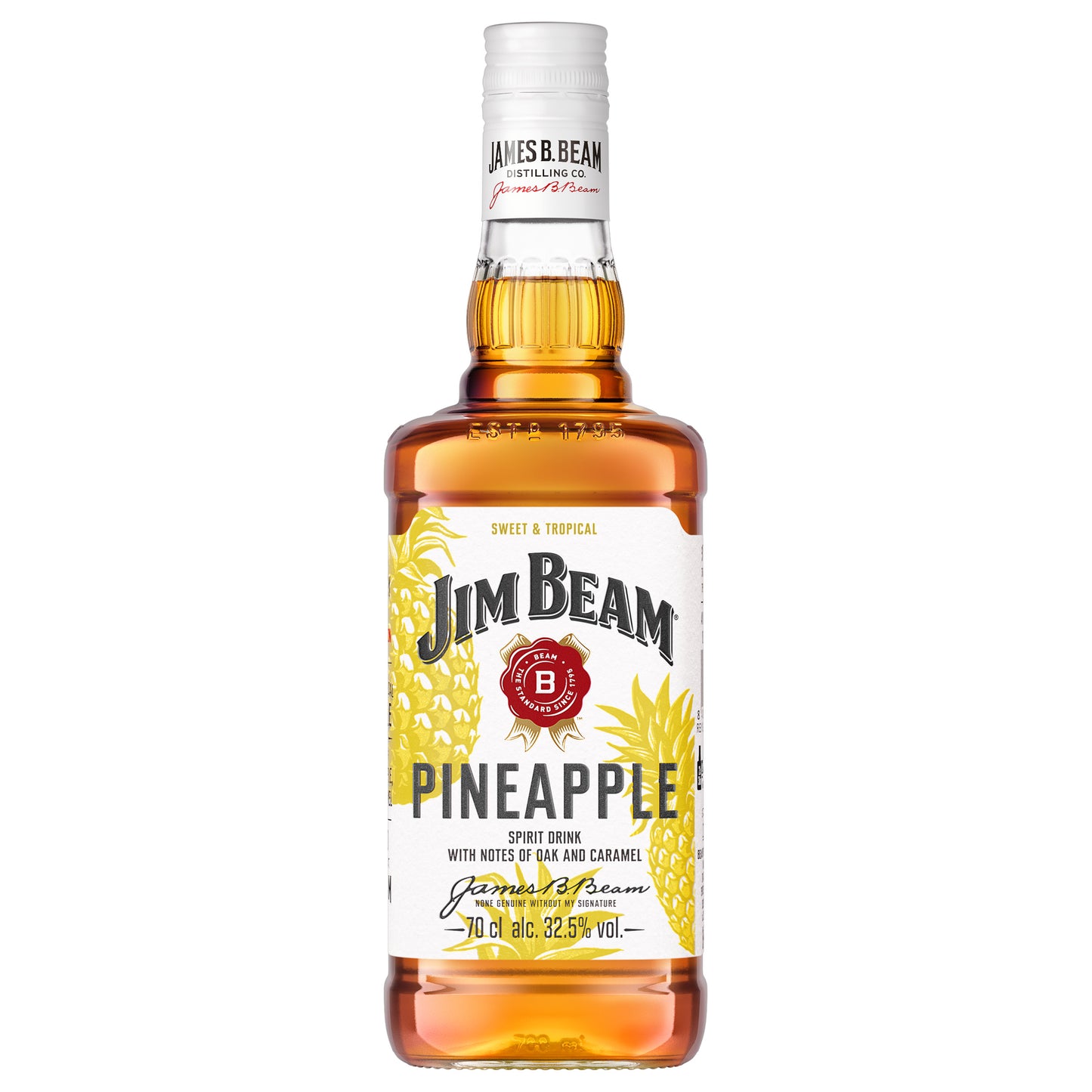 Jim Beam Pineapple Kentucky Straight Bourbon Whiskey | 32,5% vol | 70cl