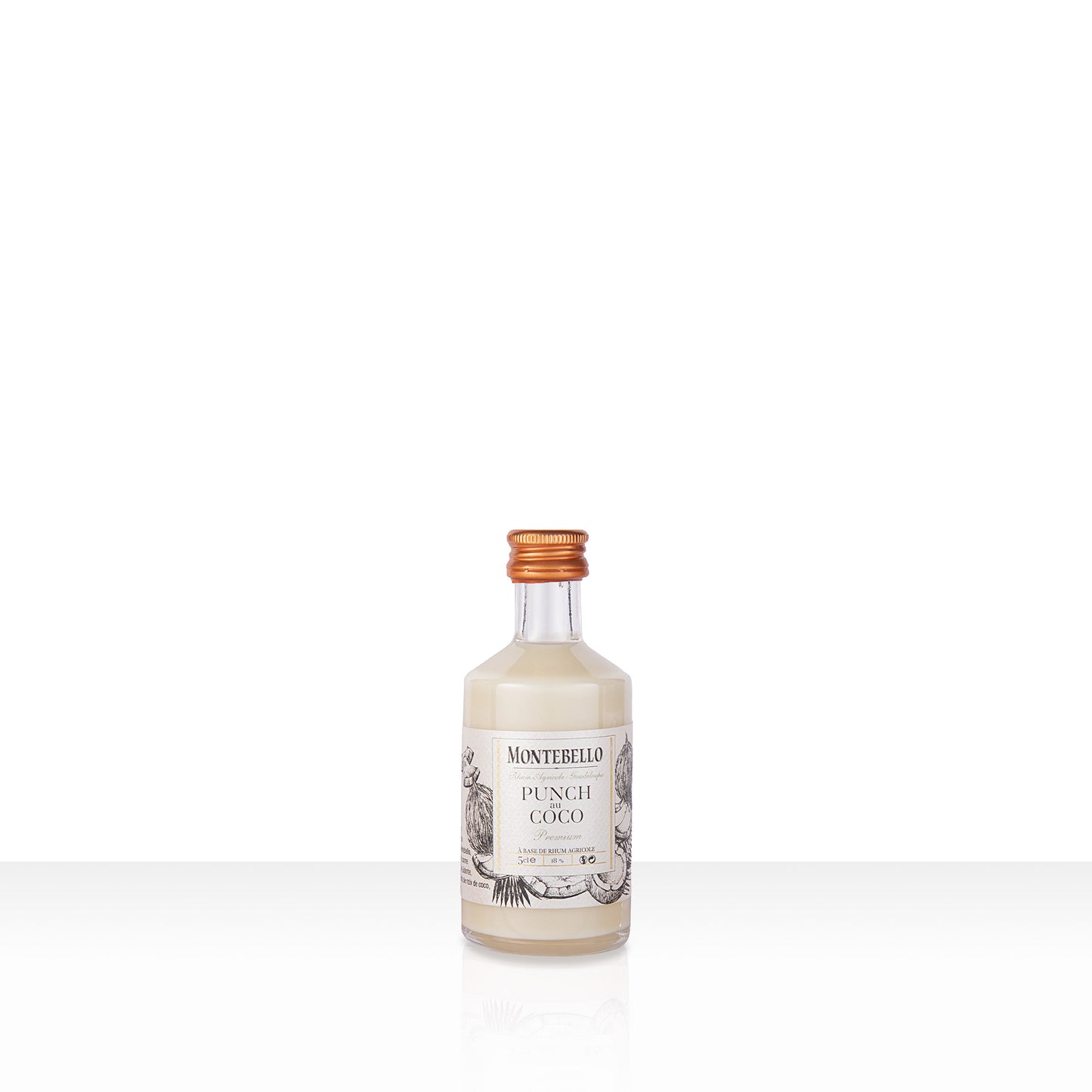 Mignonette Punch Coco Montebello - Mini Liqueur Rhum 5cl| 43% vol | 50cl