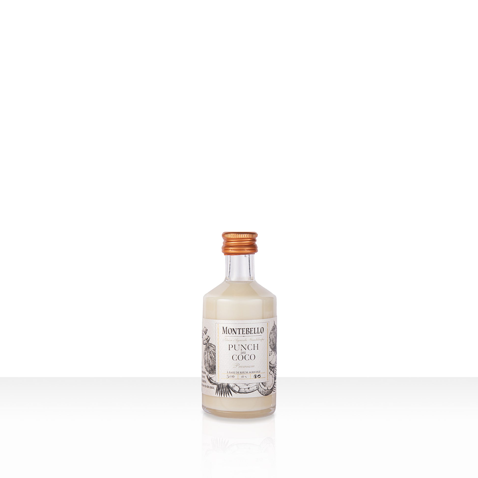 Mignonette Punch Coco Montebello - Mini Liqueur Rhum 5cl| 43% vol | 50cl
