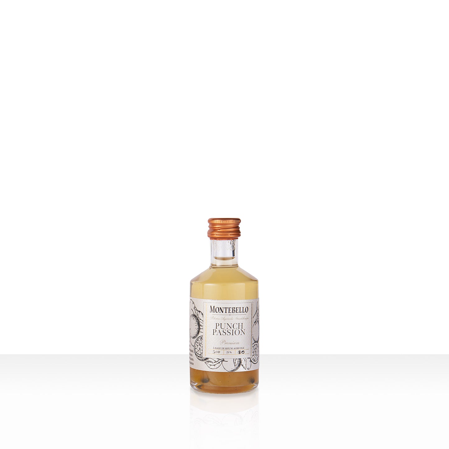 Mignonette Punch Passion Montebello - Mini Liqueur Rhum 5cl| 43% vol | 50cl