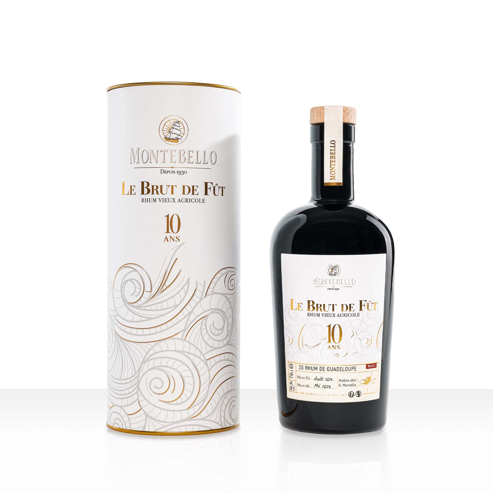 Rhum Vieux Agricole Montebello 10 ans Brut de Fût BATCH 1 - Guadeloupe | 46.9% vol | 70cl
