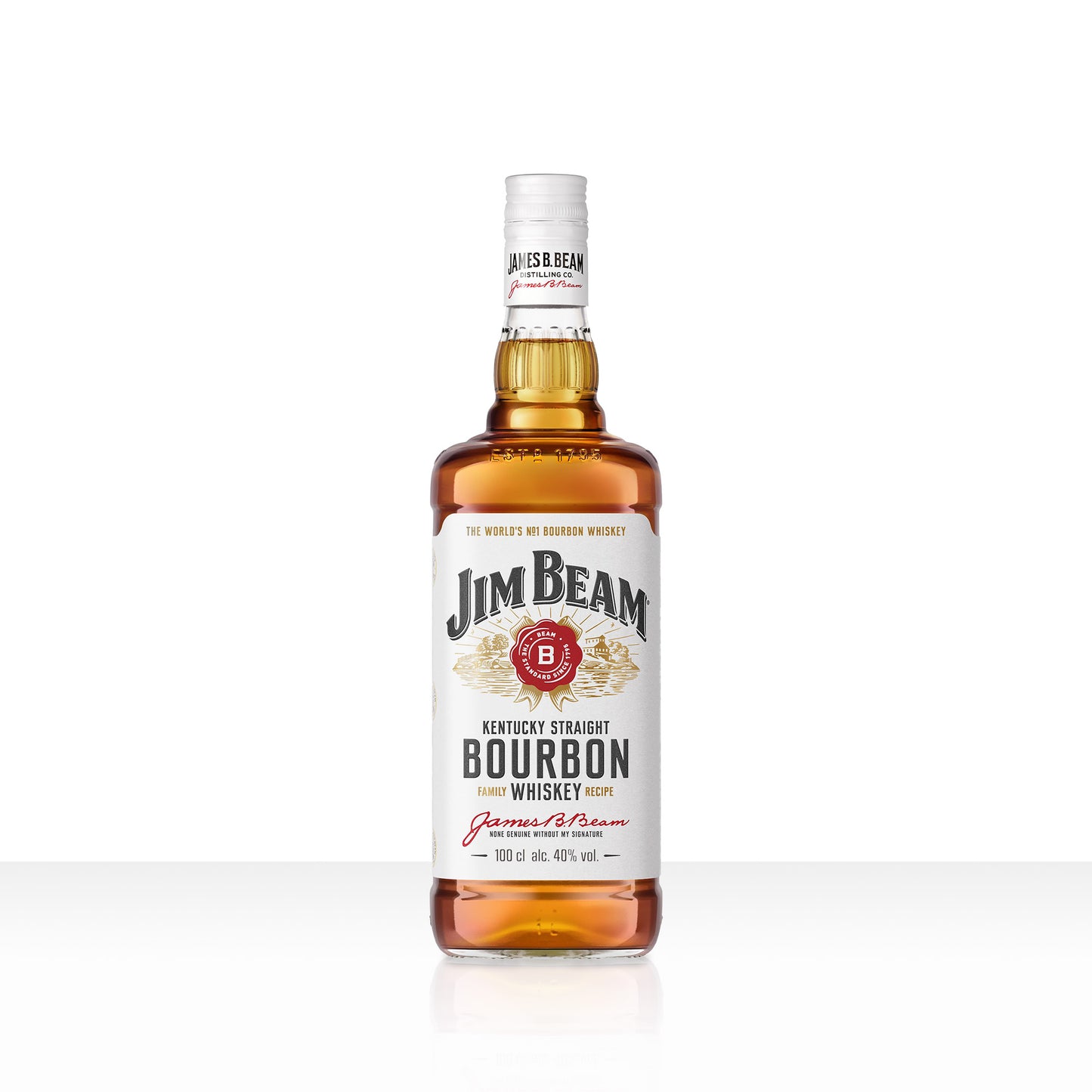 Jim Beam Kentucky Straight Bourbon Whisky | 40% vol | 100cl