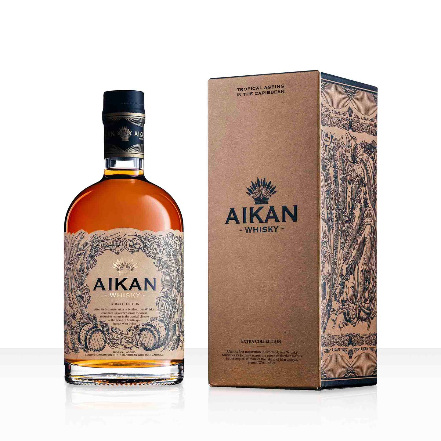 AIKAN EXTRA Collection Whisky - Blended Écossais Affiné aux Tropiques | 43% vol | 50cl