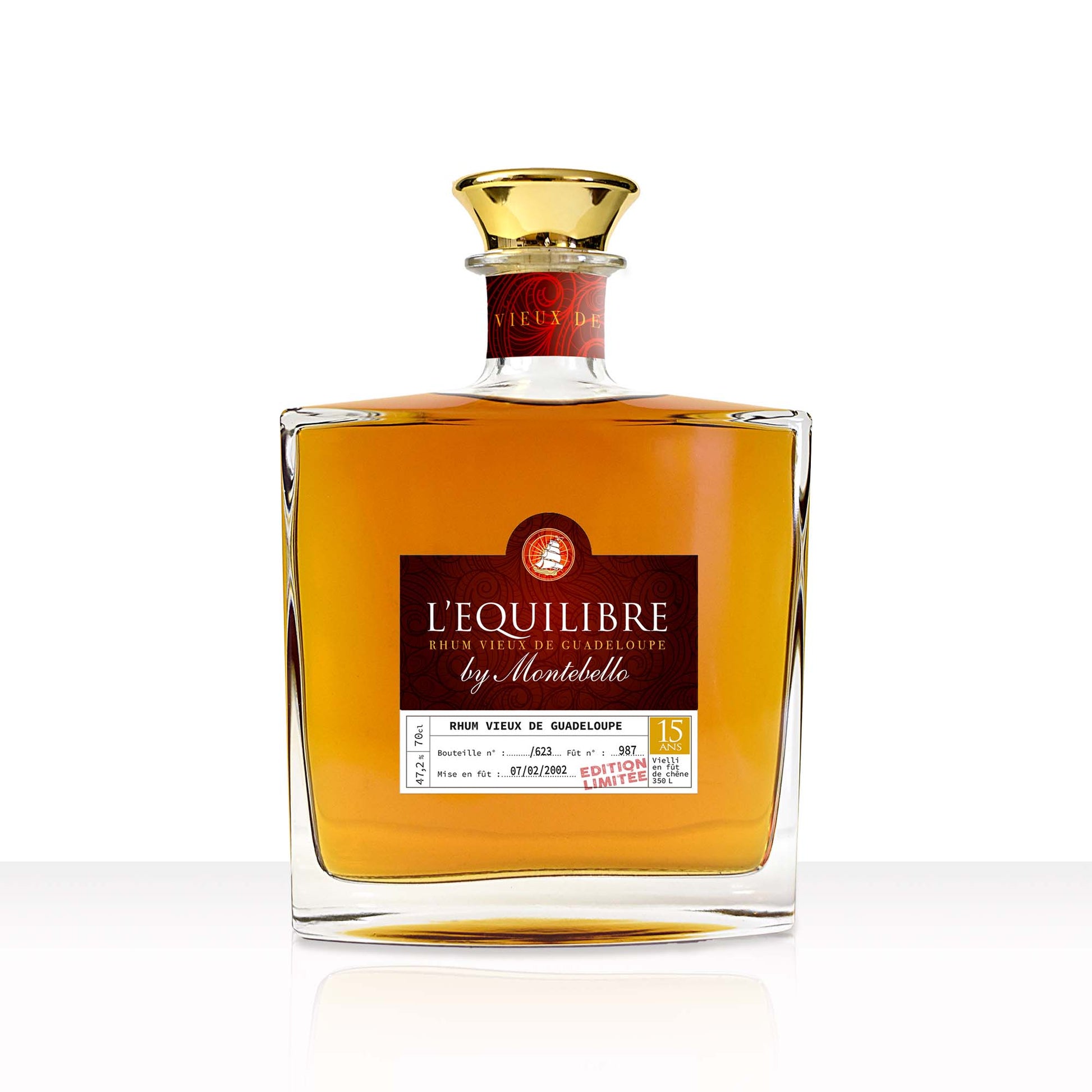Rhum Vieux 15 ans L'équilibre | 47.2% vol | 70cl