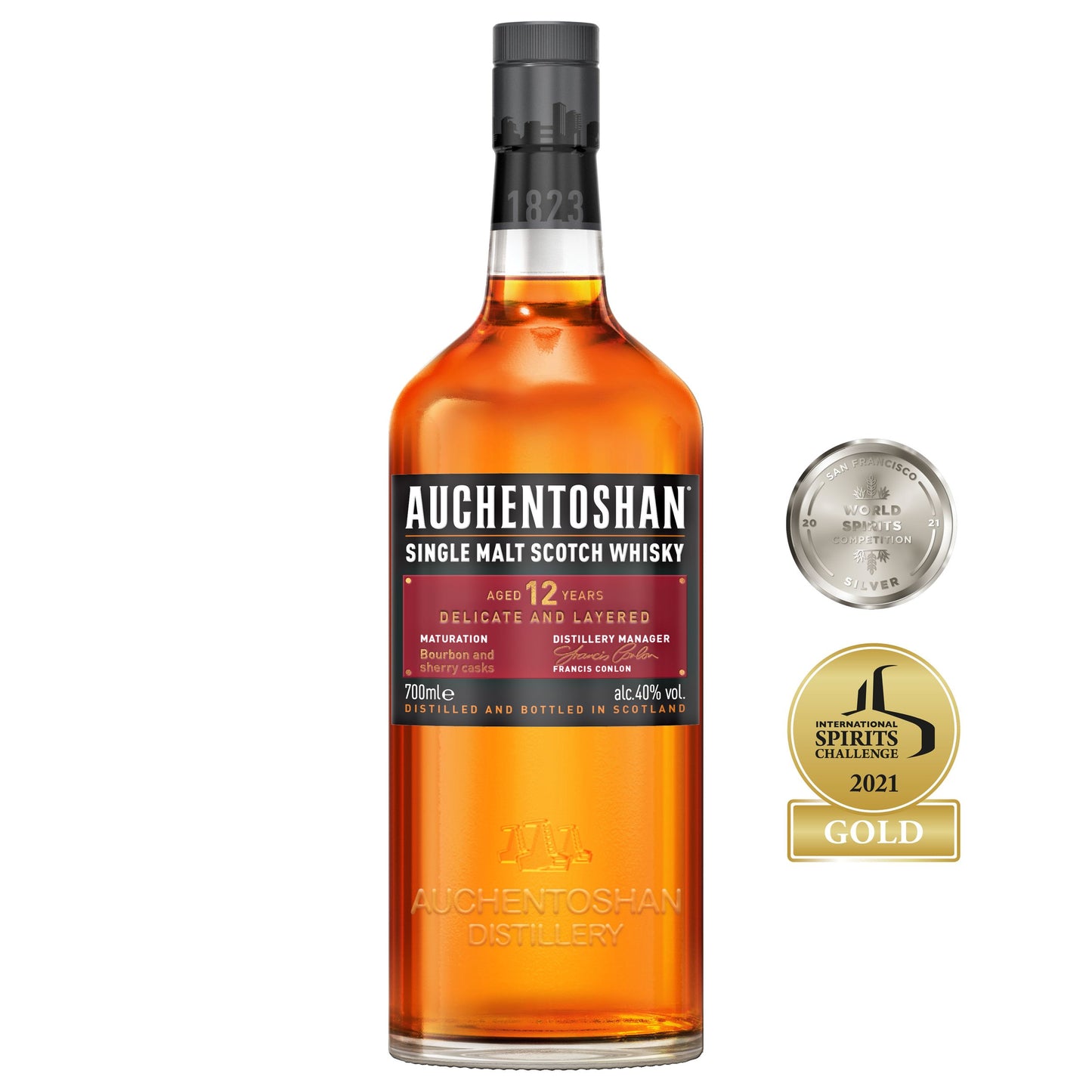 Auchentoshan 12 ans Single Malt Scotch Whisky Écossais| 40% vol | 70cl