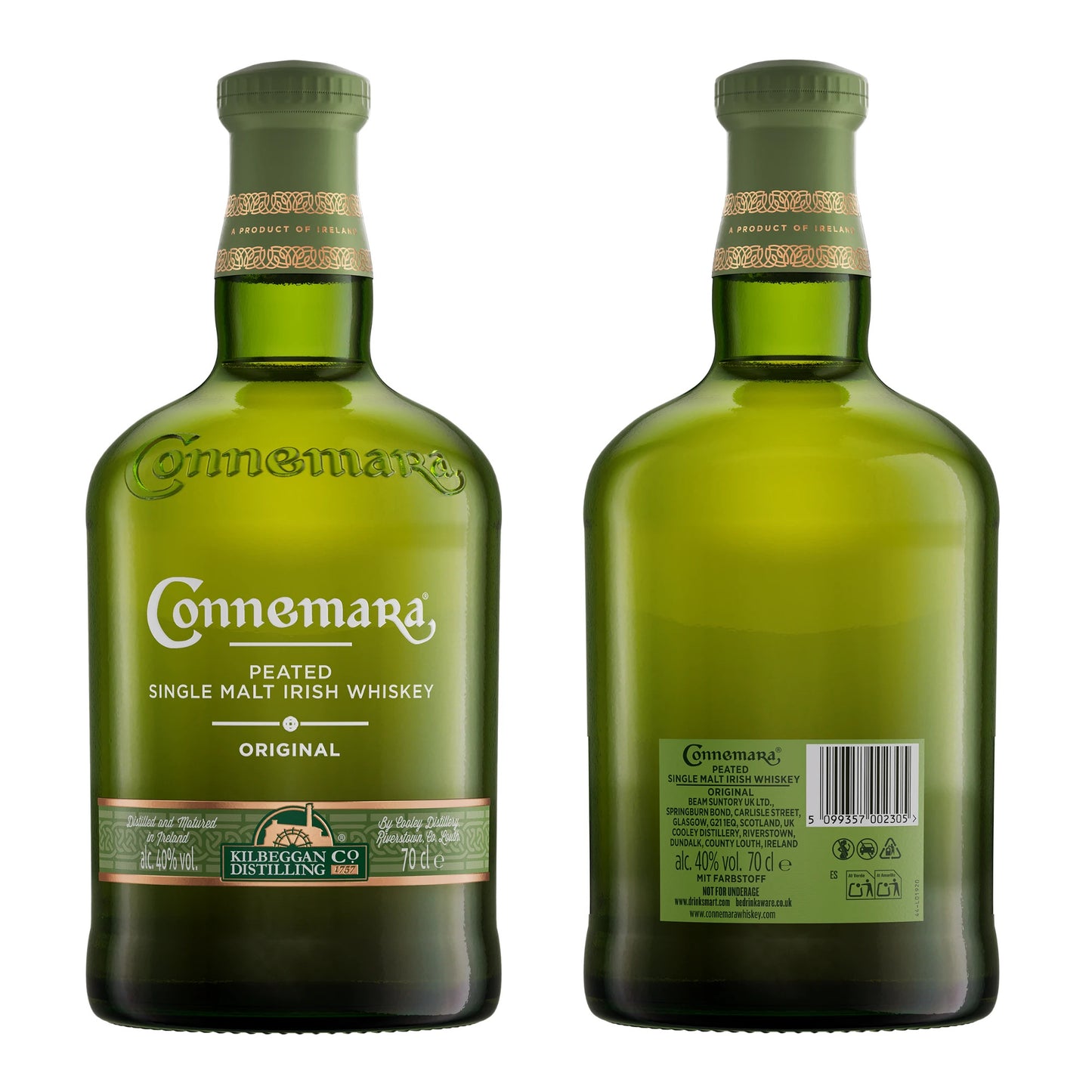 Connemara Original Single Malt Tourbé Irlandais | 40% vol | 70cl