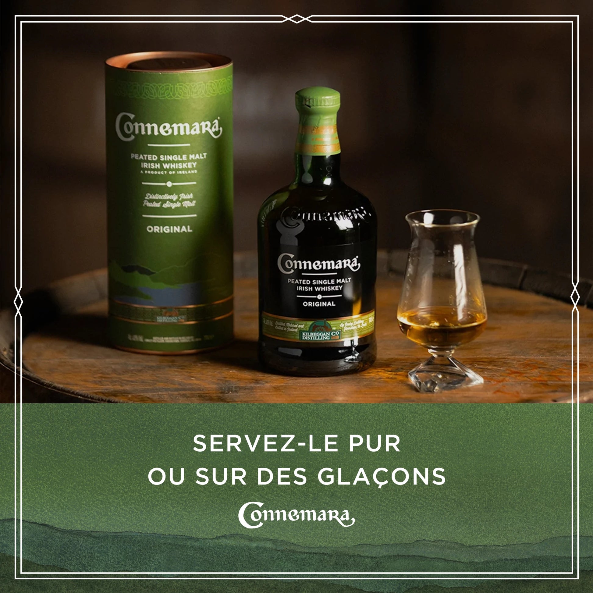 Connemara Original Single Malt Tourbé Irlandais | 40% vol | 70cl