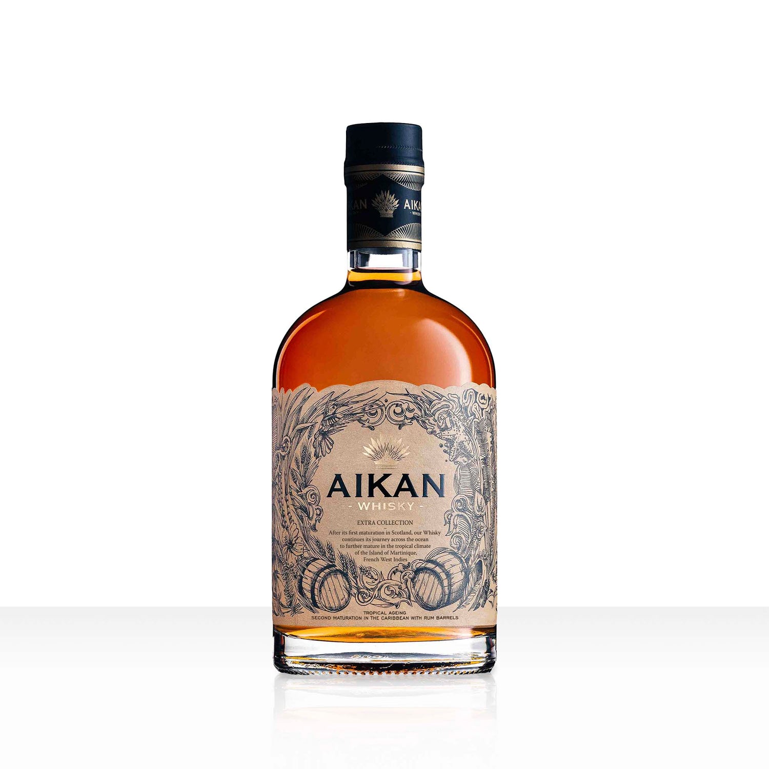 AIKAN EXTRA Collection Whisky - Blended Écossais Affiné aux Tropiques | 43% vol | 50cl