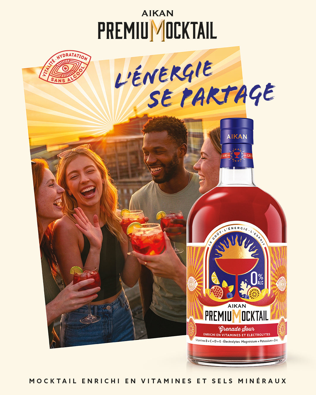 AIKAN - PREMIUM MOCKTAIL - GRENADE SOUR