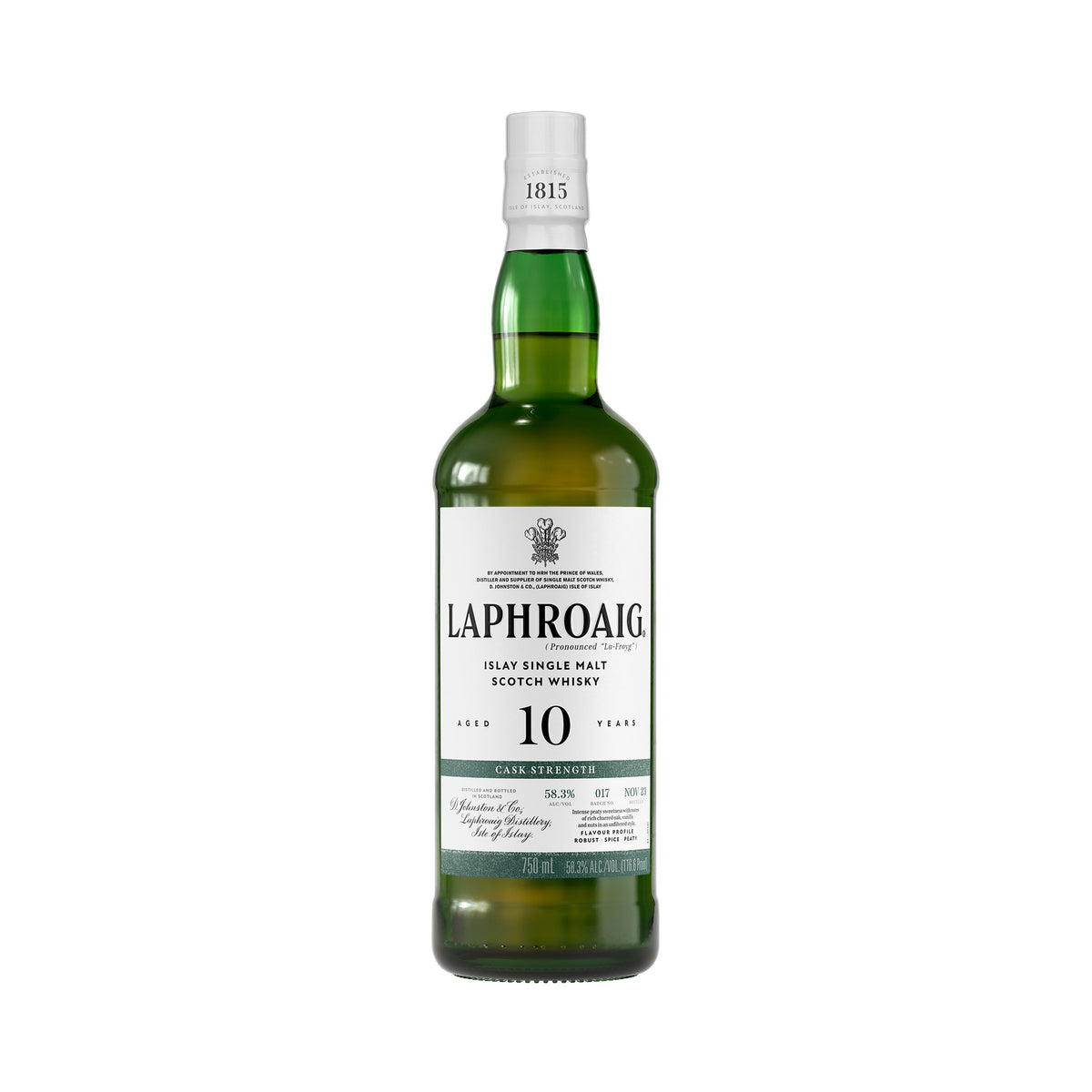 Laphroaig 10 ans Cask Strength Single Malt Scotch Whisky Islay | 58,6% vol | 70cl